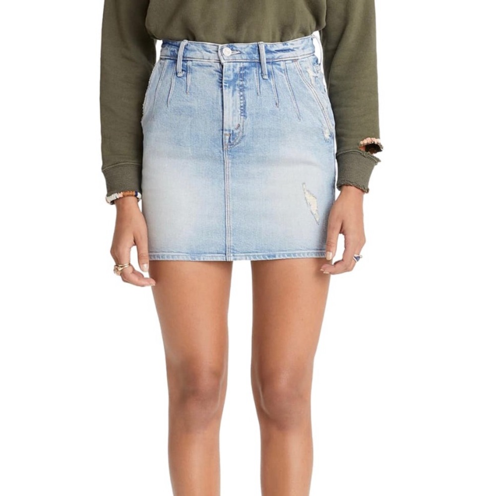 Mother-Double Dart Denim Mini-Sz 31